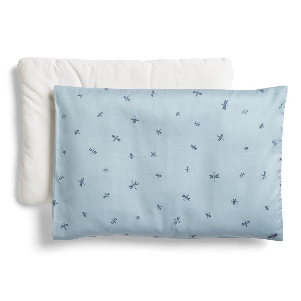 Toddler Pillow With Case - Dragonflies on a white background