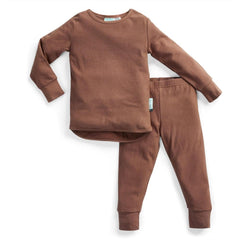 1.0 tog Long Sleeve Pyjamas - Cocoa