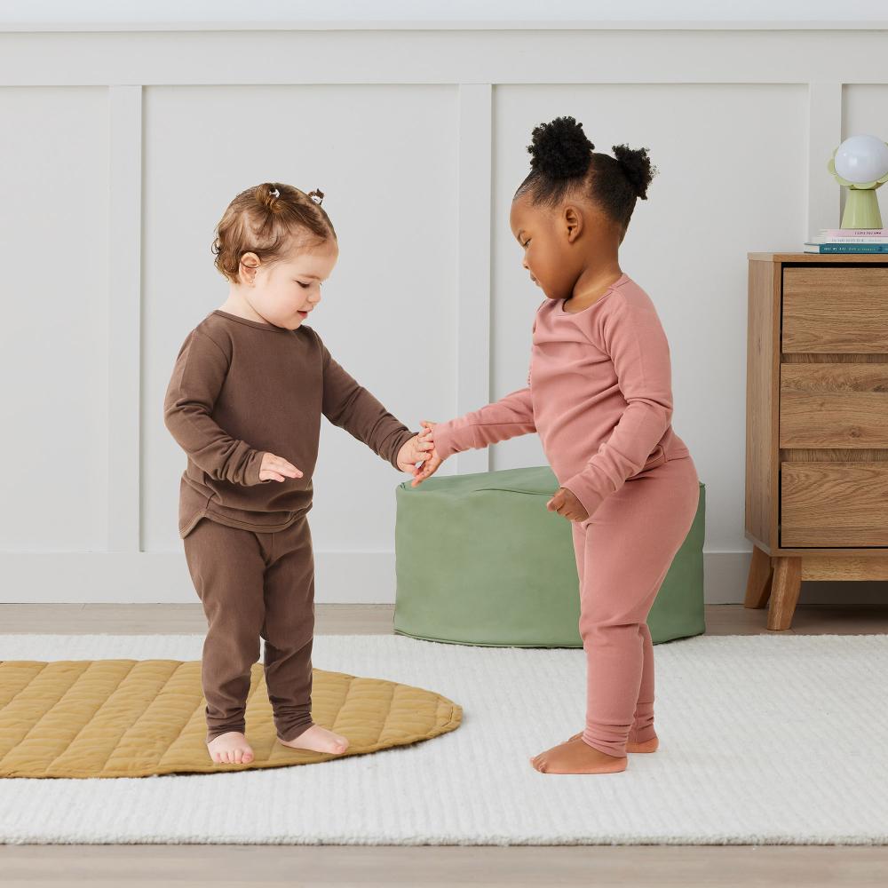 1.0 tog Long Sleeve Pyjamas - Cocoa