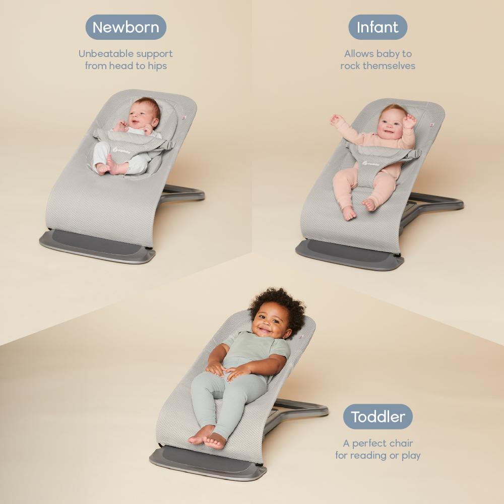 Evolve 3 in 1 Mesh Bouncer - Light Grey