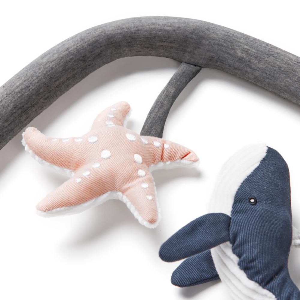 Baby Bouncer Toy Bar - Ocean Wonders - Charcoal Grey