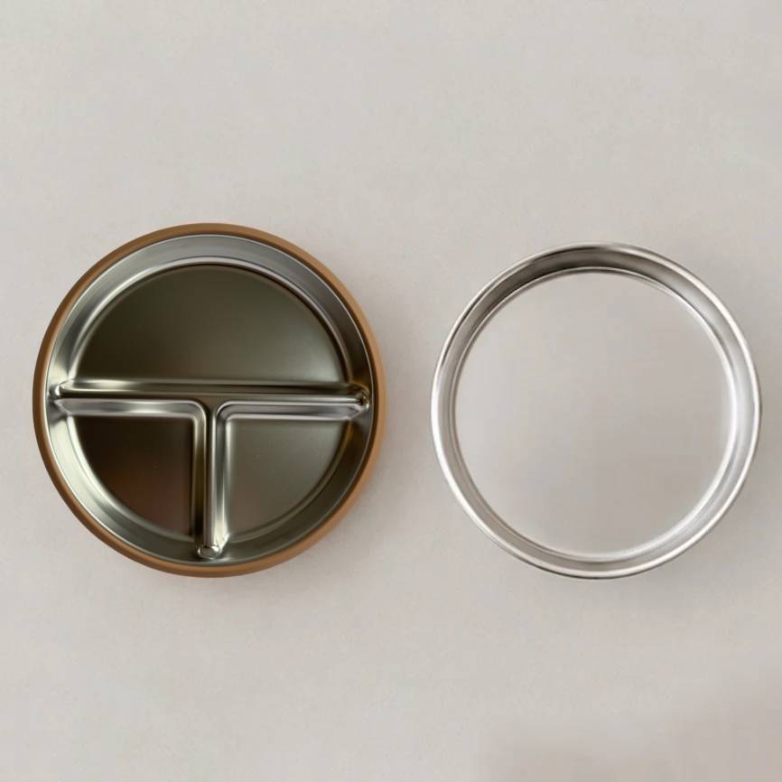 Stainless Steel Grip Ease Duo Baby Plate Set - Tan