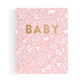 Fox & Fallow Baby Book - Forest Friends Peony on a white background. 