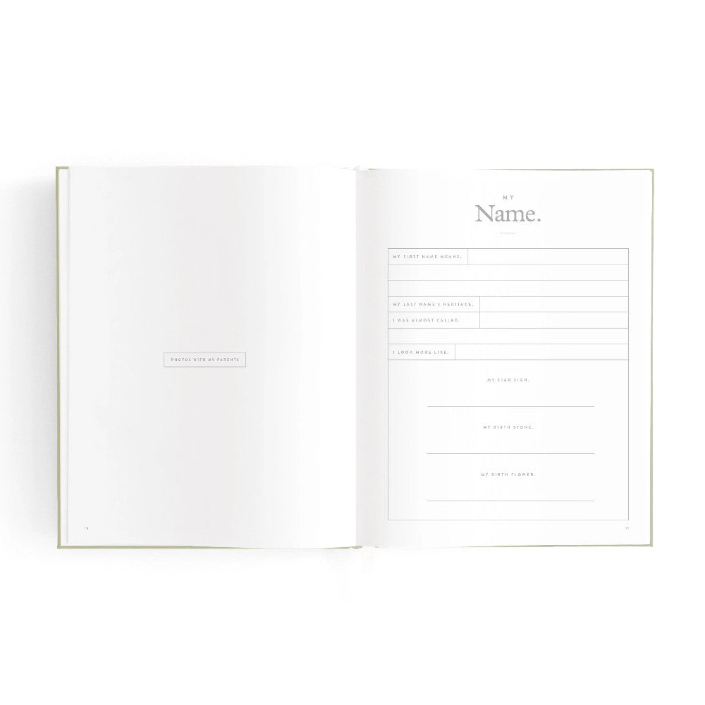 Mini Baby Book - Sage