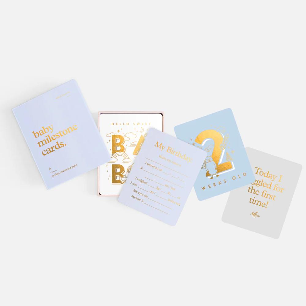 Baby Milestone Cards - Powder Blue