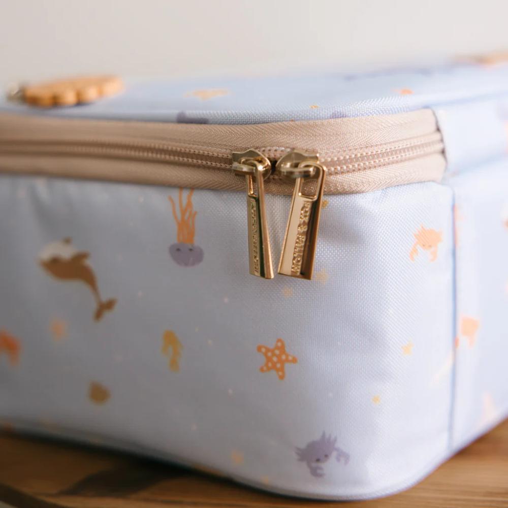 Insulated Lunch Bag - Ocean Creatures Sky