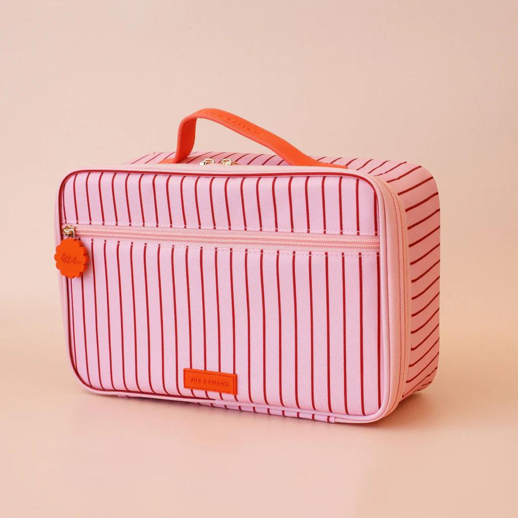 Insulated Lunch Bag - Strawberry Stripe