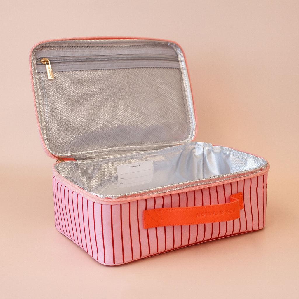 Insulated Lunch Bag - Strawberry Stripe