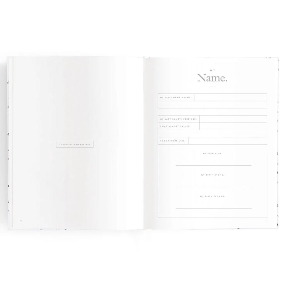 Baby Book - Coffee Stripe