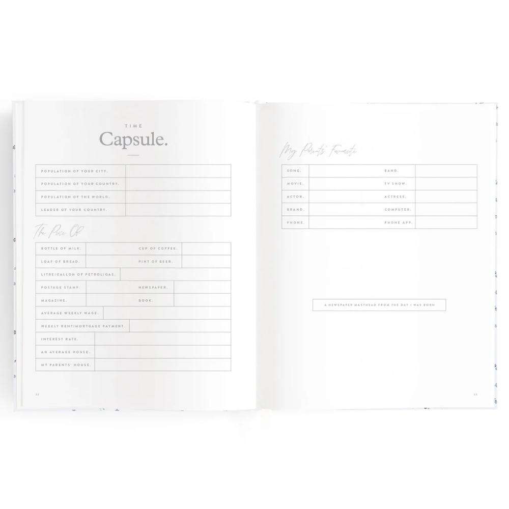 Baby Book - Blue Check