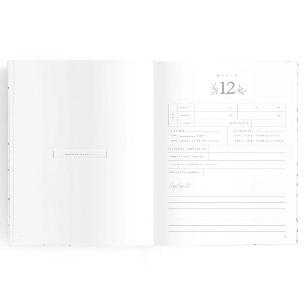 Baby Book - Forest Friends Cornflower