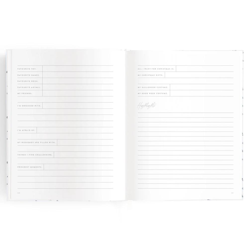 Baby Book - Blue Check
