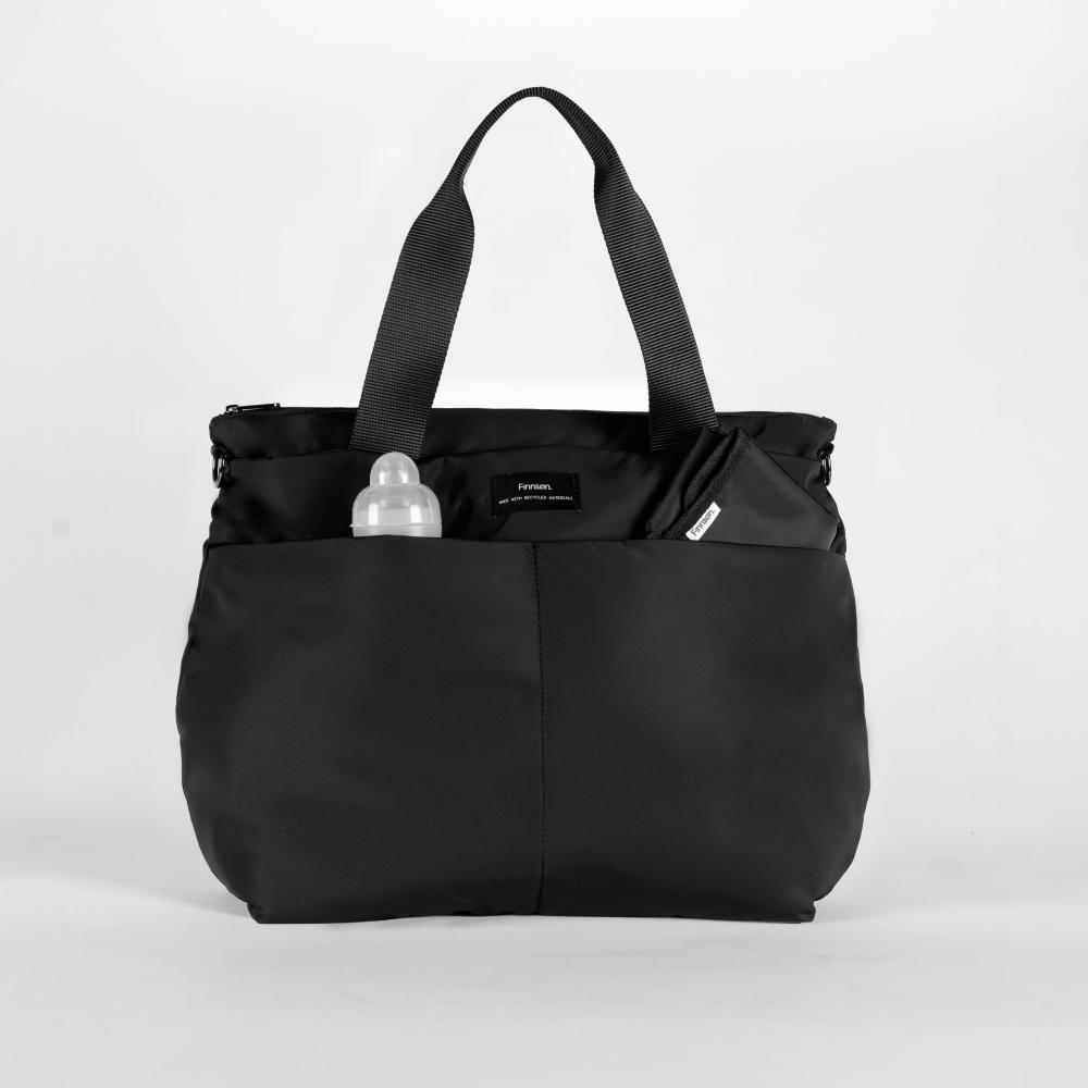 Sigrid Eco Nappy Bag Tote - Black