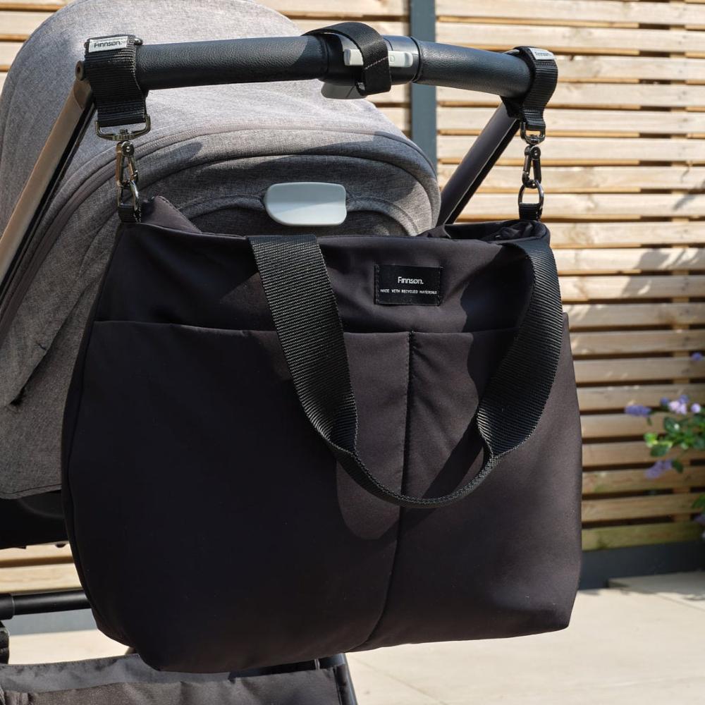 Sigrid Eco Nappy Bag Tote - Black