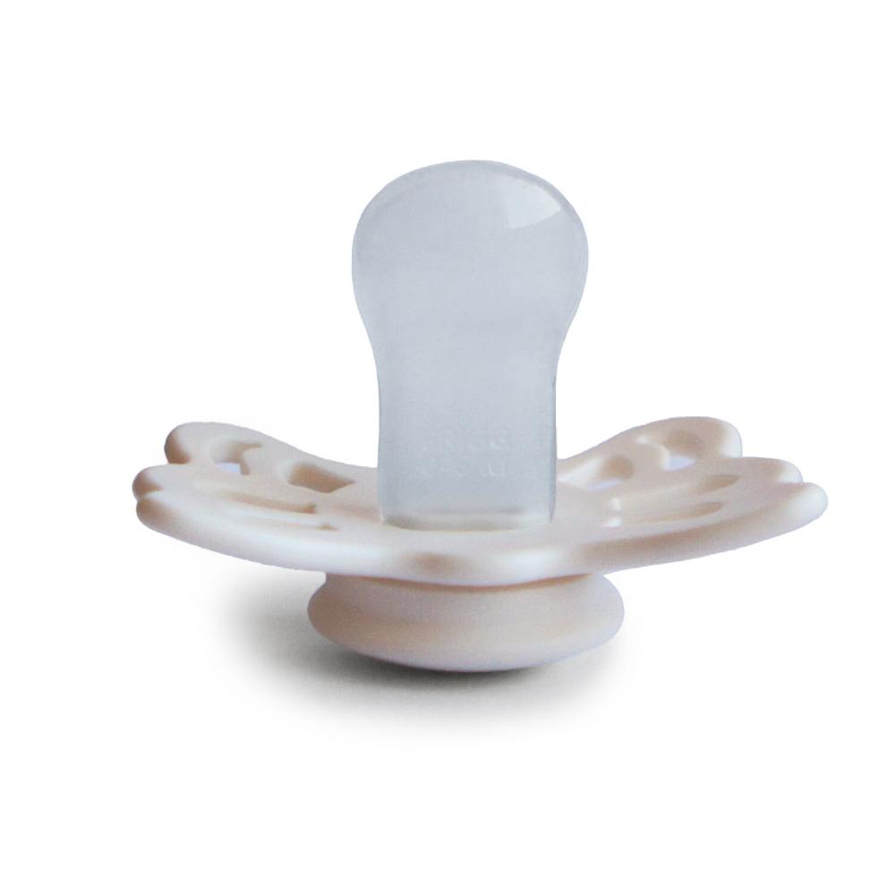 Anatomical Butterfly Silicone Dummy 2pk - Cream