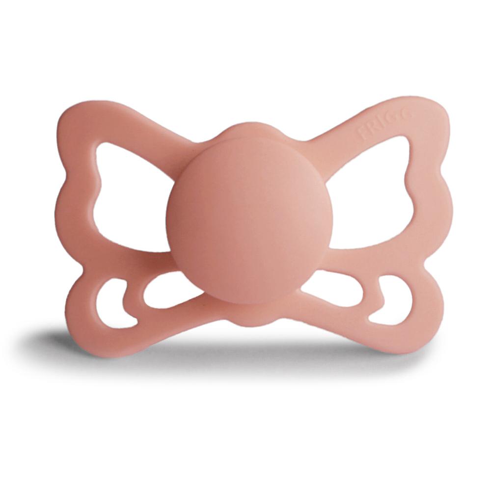 Anatomical Butterfly Silicone Dummy 2pk - Peach
