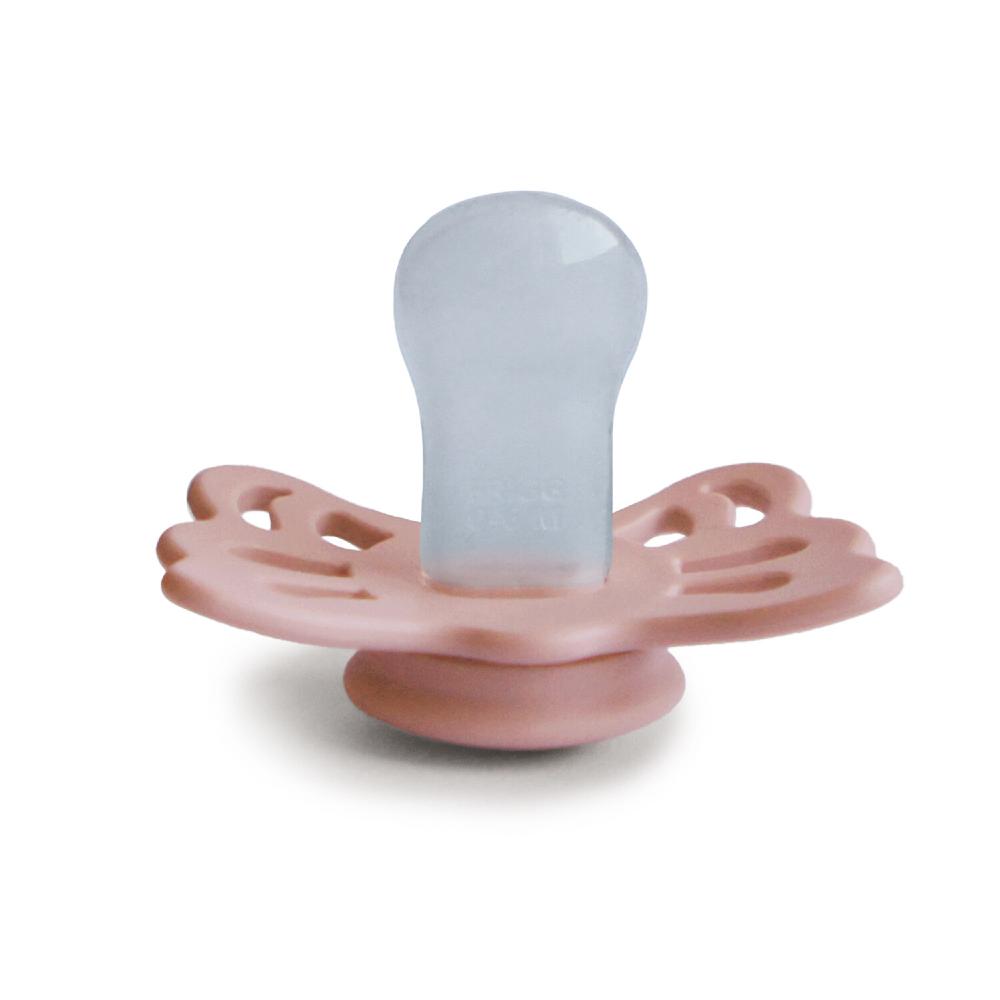 Anatomical Butterfly Silicone Dummy 2pk - Peach