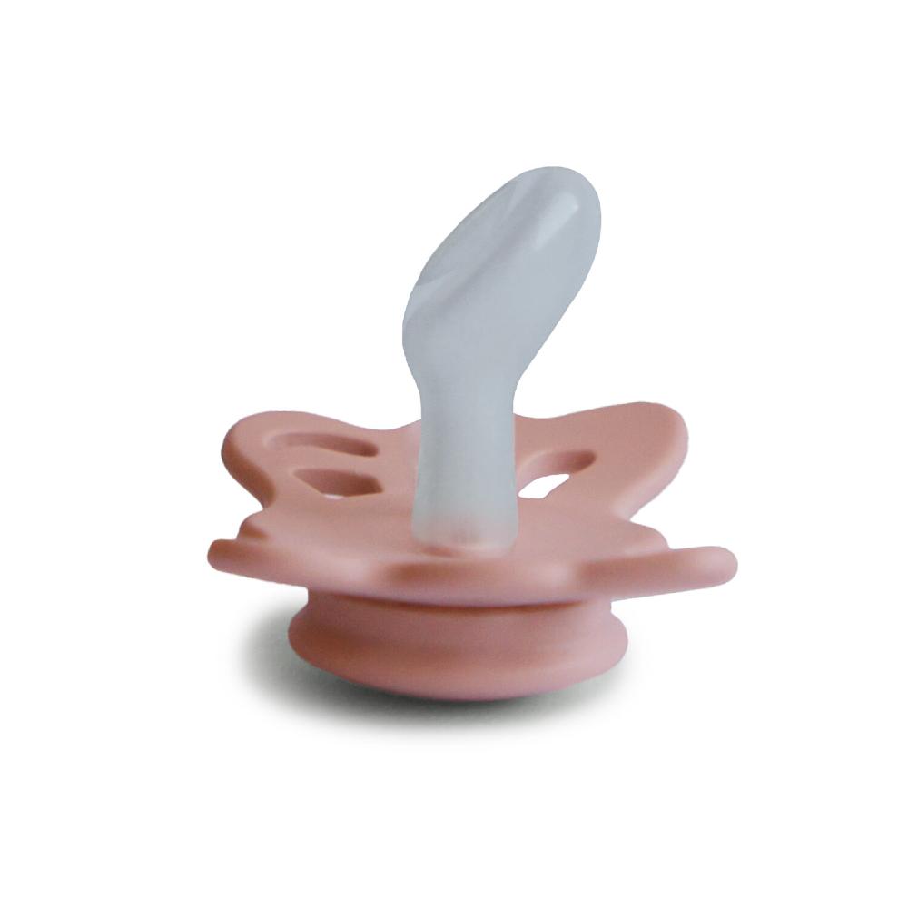 Anatomical Butterfly Silicone Dummy 2pk - Peach