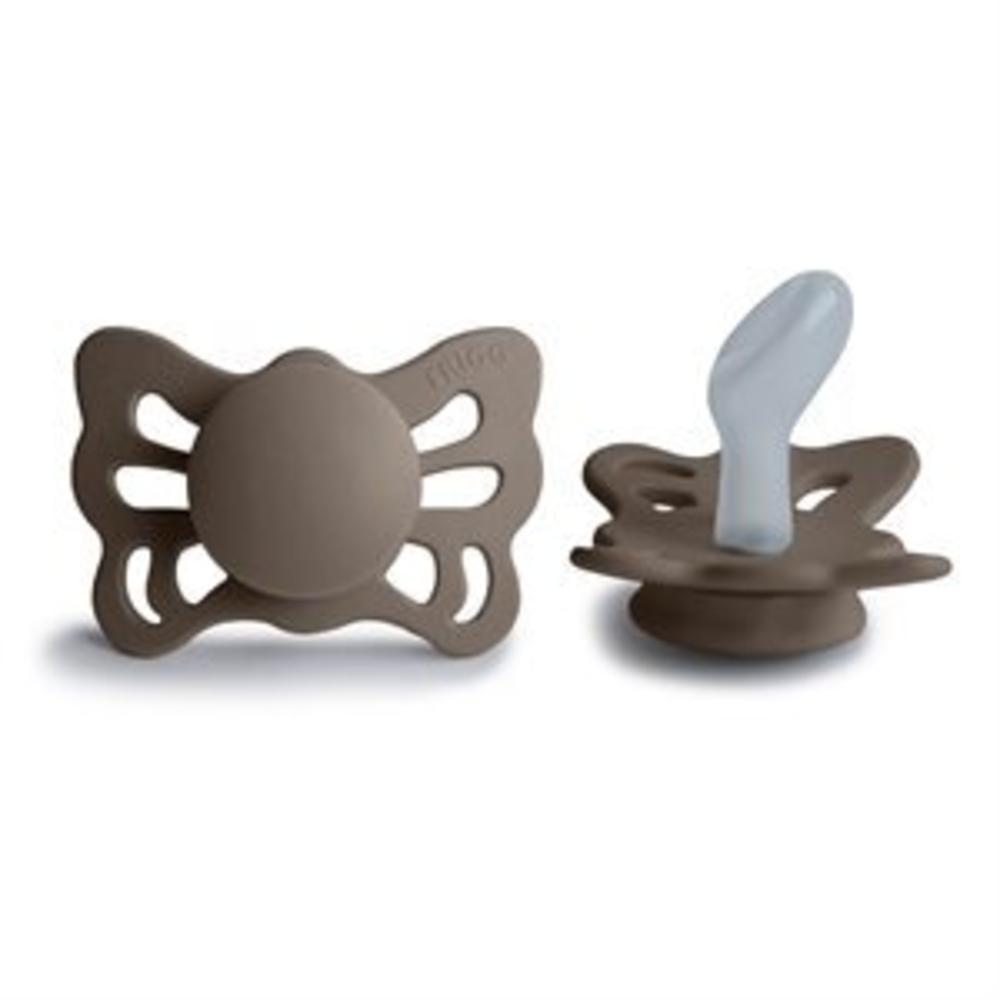 Anatomical Butterfly Silicone Dummy 2pk - Portobello