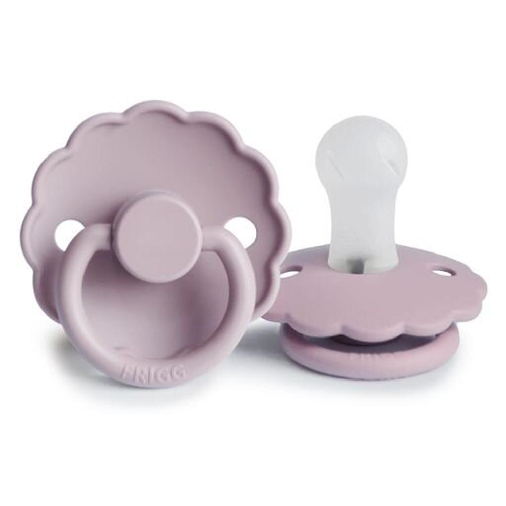 Daisy Silicone Dummy 2pk - Soft Lilac