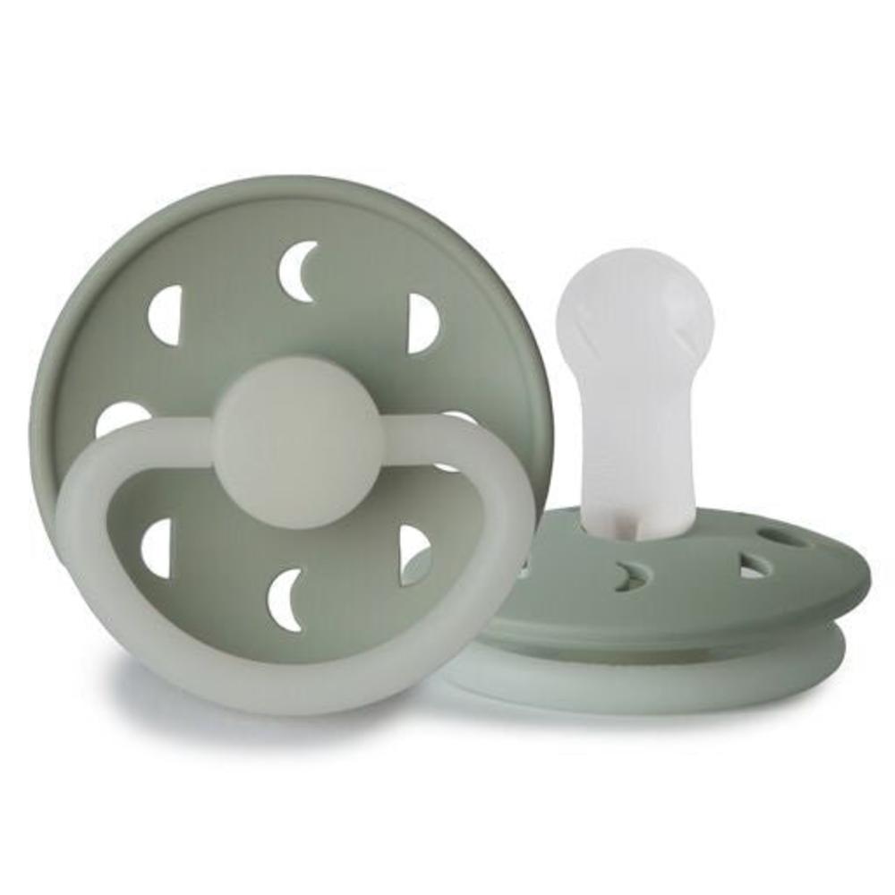 Moon Phase Silicone Night Dummy - Sage