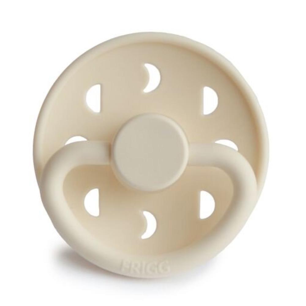 Moon Phase Silicone Dummy 2pk - Cream