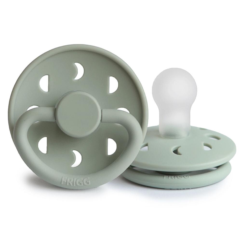 Moon Phase Silicone Dummy 2pk - Sage