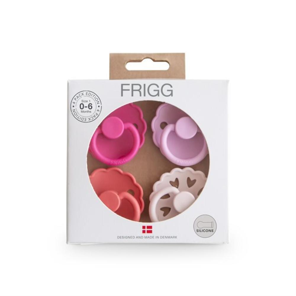 Round Silicone Dummy 4pk - Rosy Romance