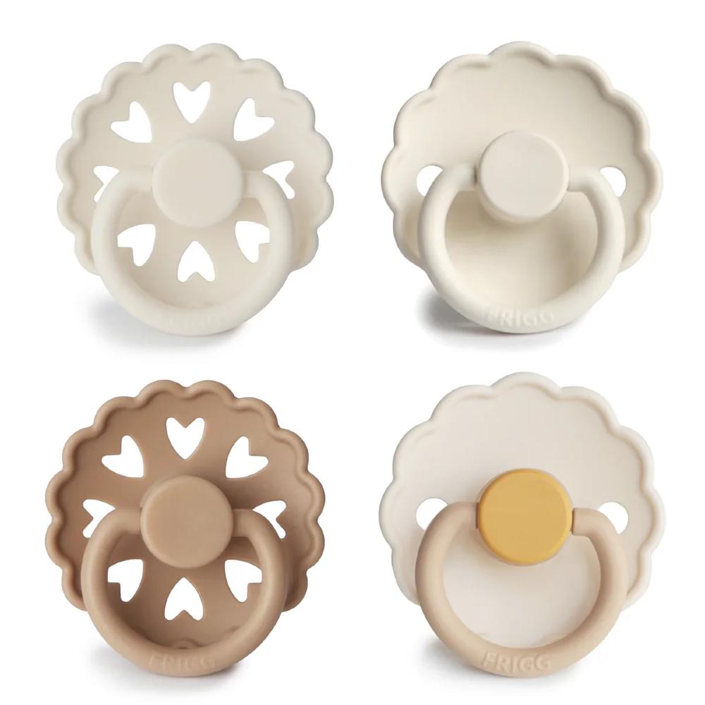 Round Silicone Dummy 4pk - Snowflake Dream