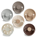 Round Silicone Dummy 6pk - Earthy Wonder