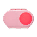 Pink b.box snack container on a white background