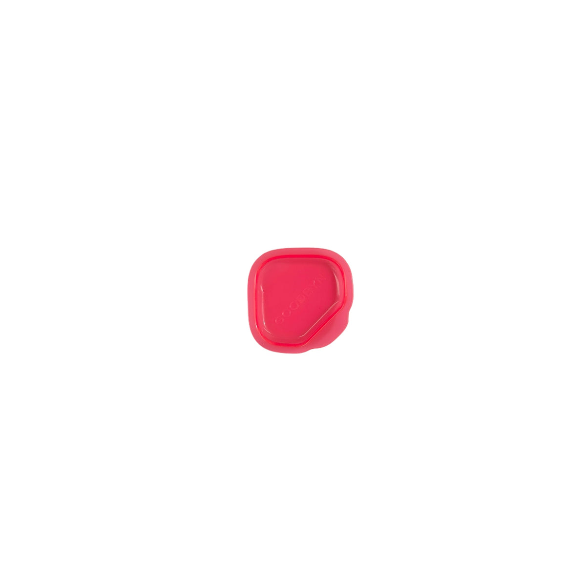 Pink plastic container lid for goodbyn lunch containers