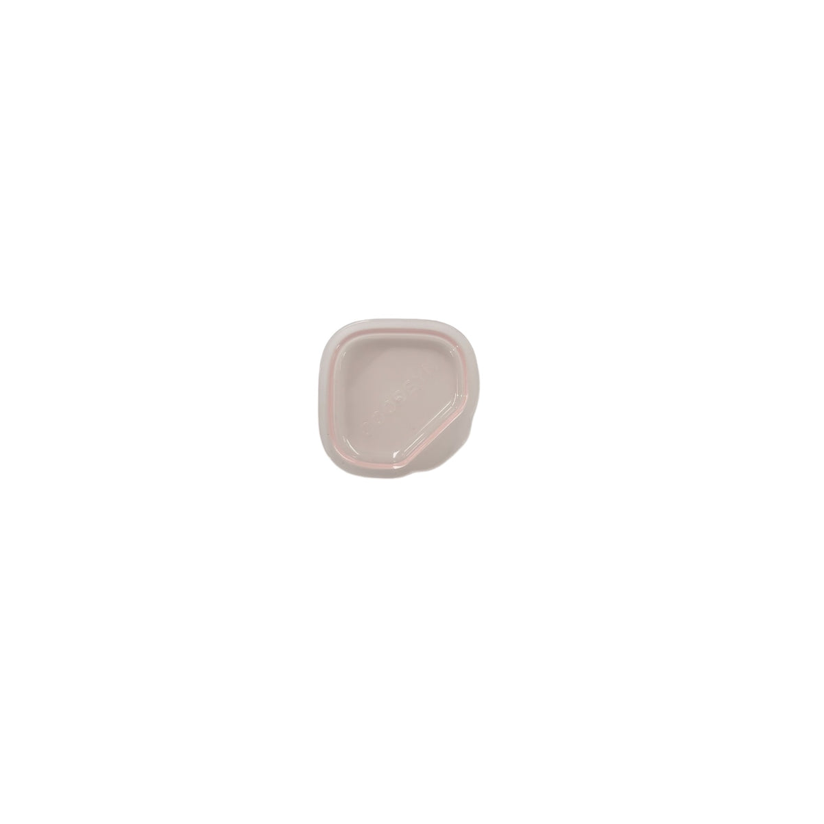 Small pastel pink plastic lid for Goodbyn lunch container