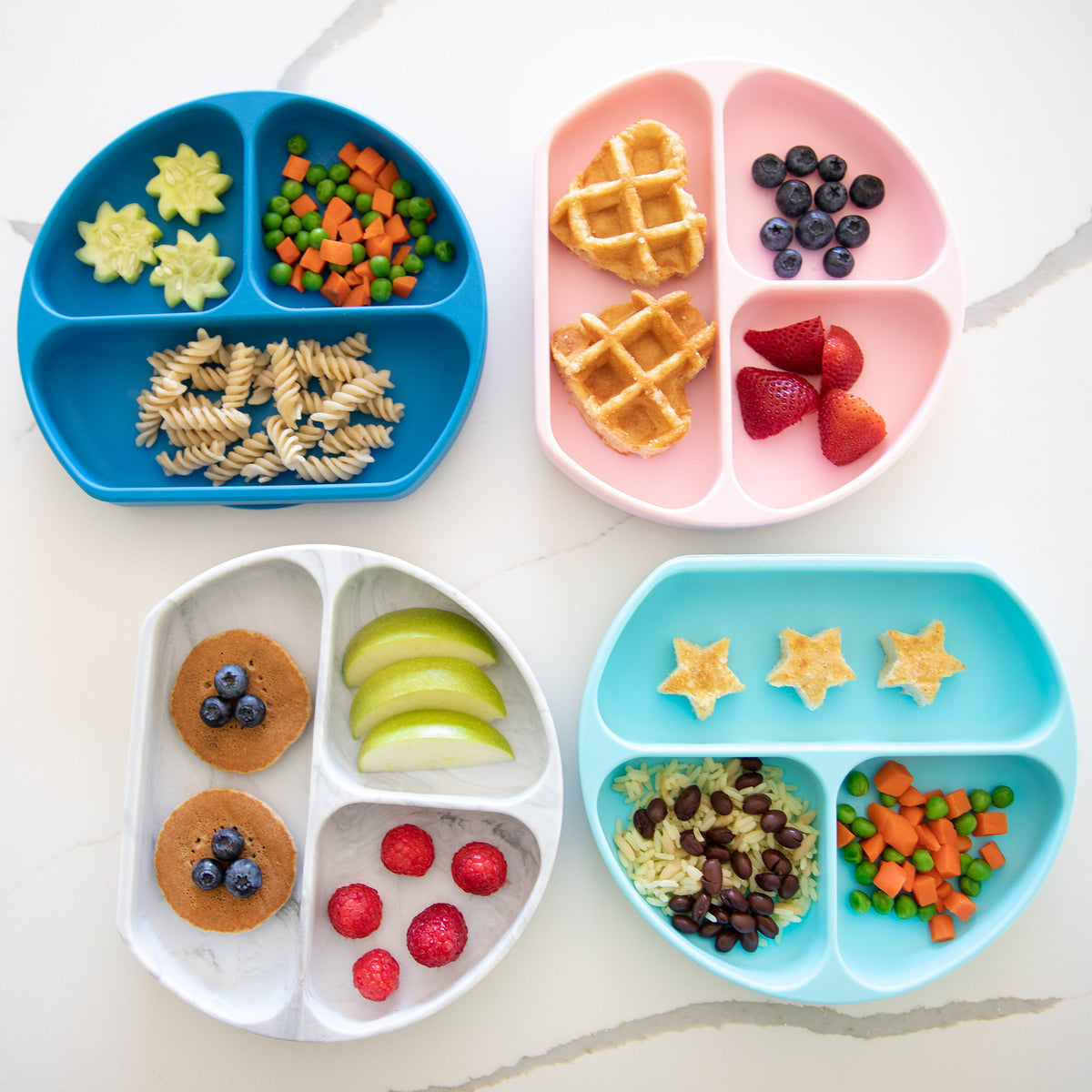 Silicone Grip Dish - Dark Blue