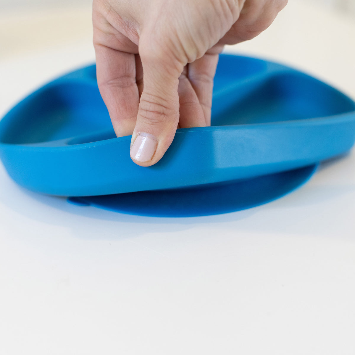 Bumkins, Silicone Grip Dish, Dark Blue