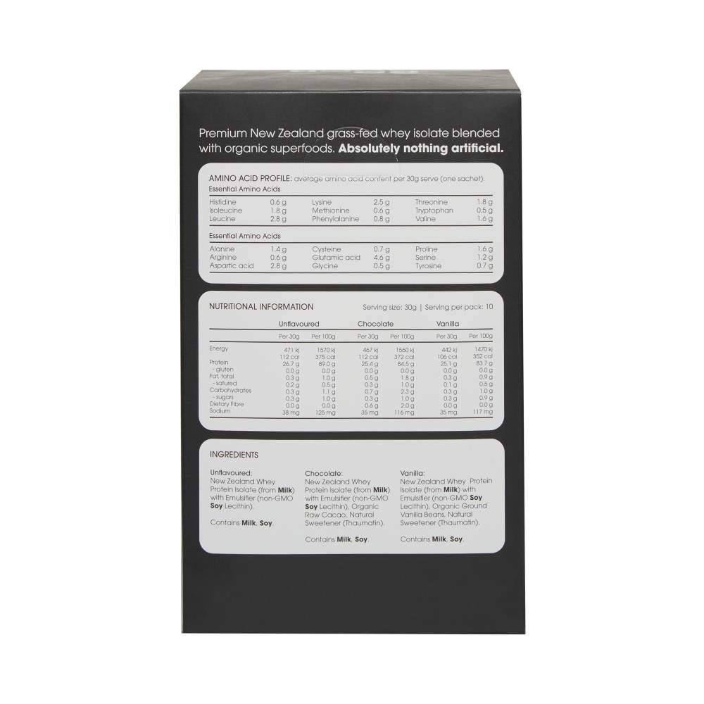Whey Protein Isolate Sample 10pack - Mixed Flavours