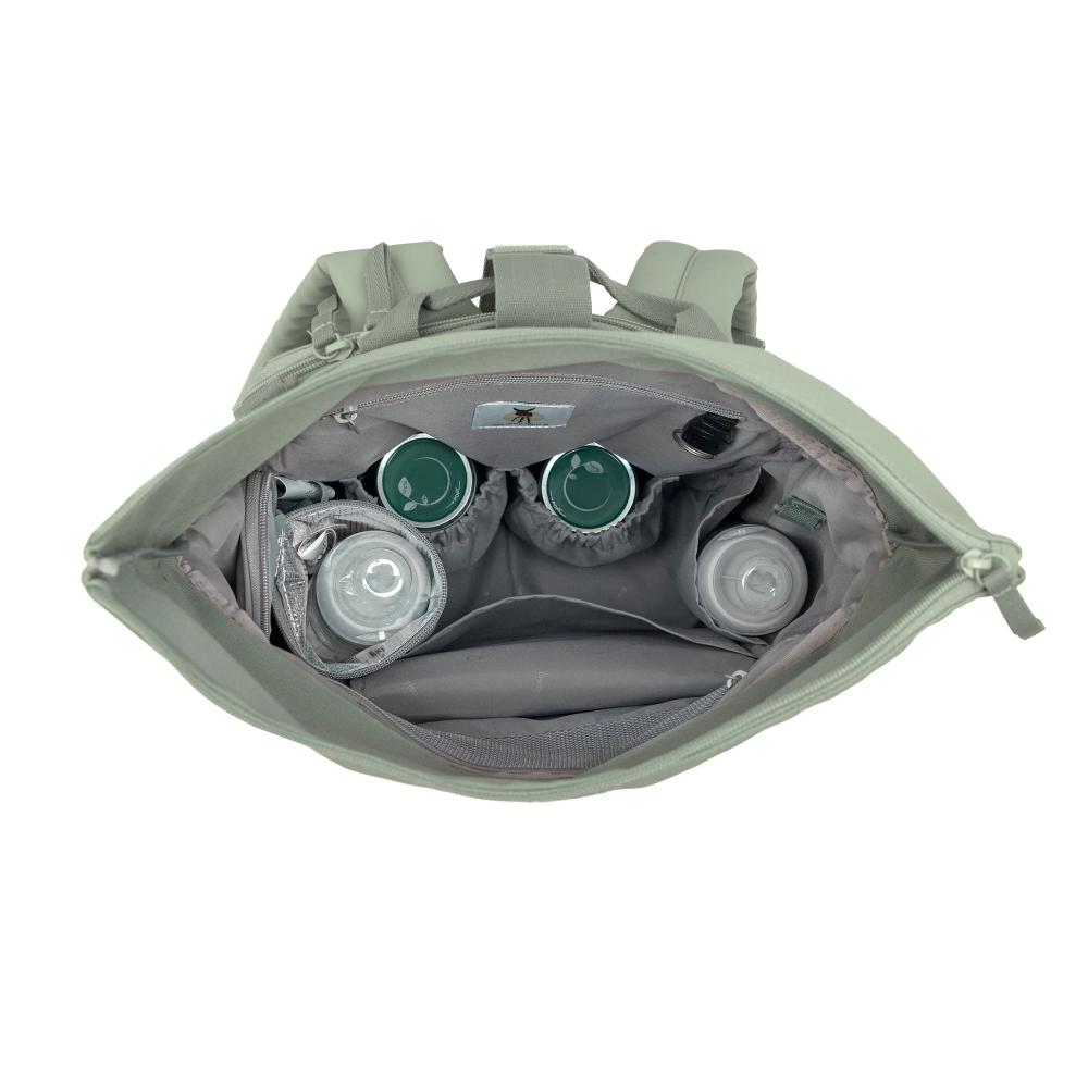 Rolltop UP Backpack - Silver Green