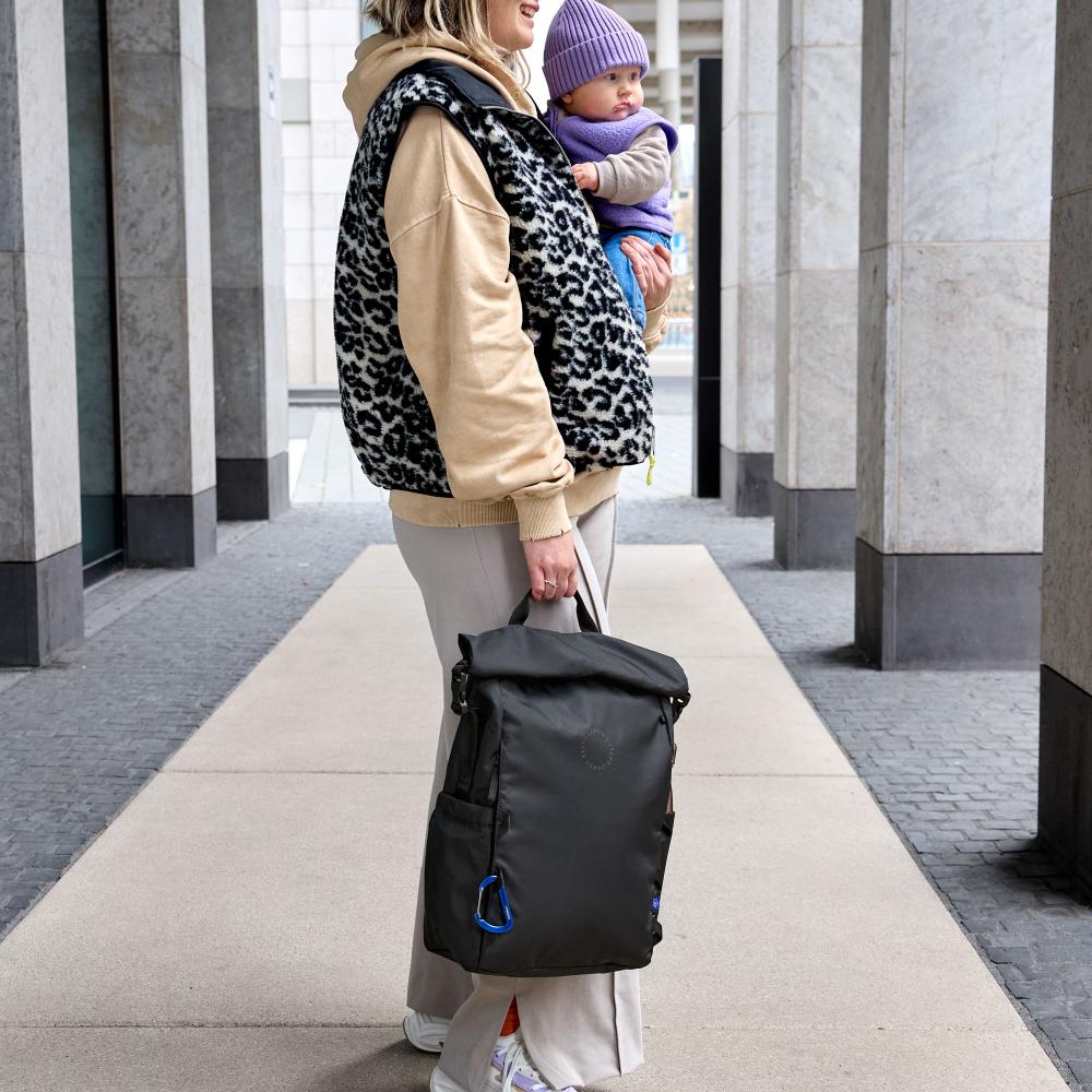 Outdoor Rolltop Backpack - Black