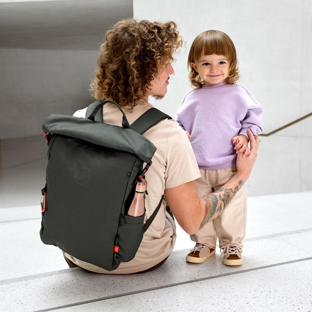 Outdoor Rolltop Backpack - Dark Olive