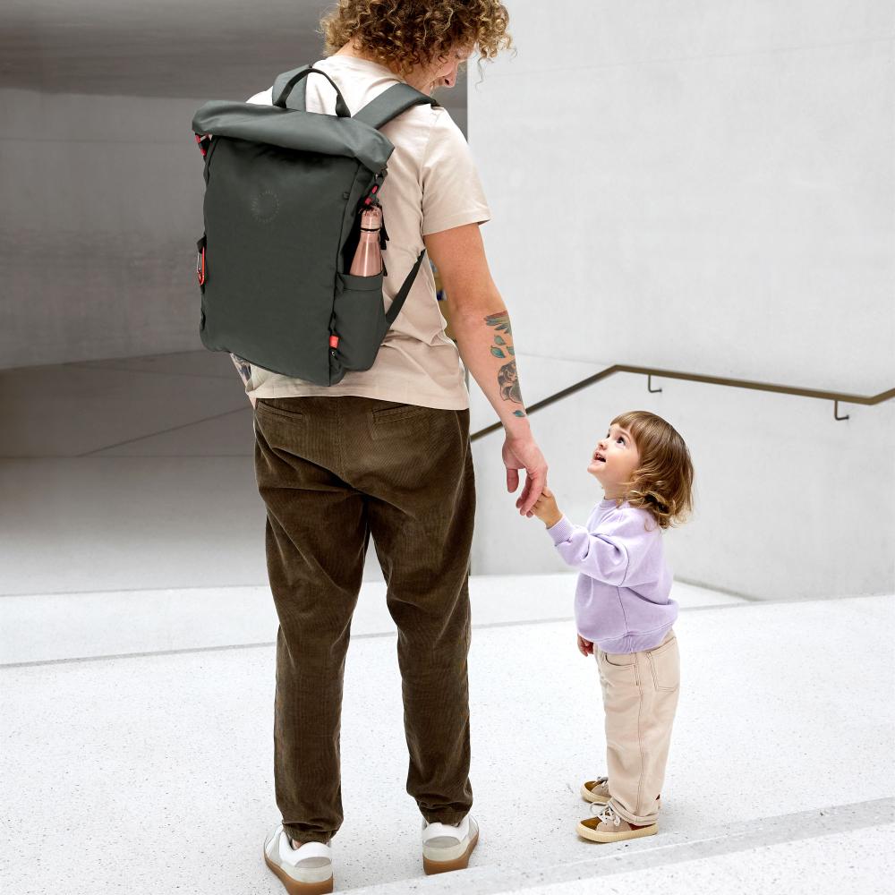Outdoor Rolltop Backpack - Dark Olive