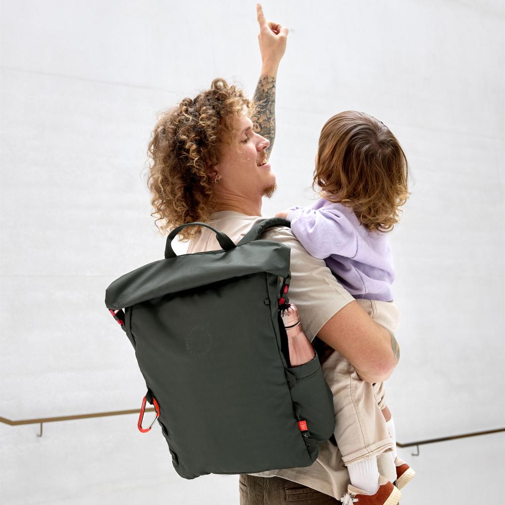 Outdoor Rolltop Backpack - Dark Olive