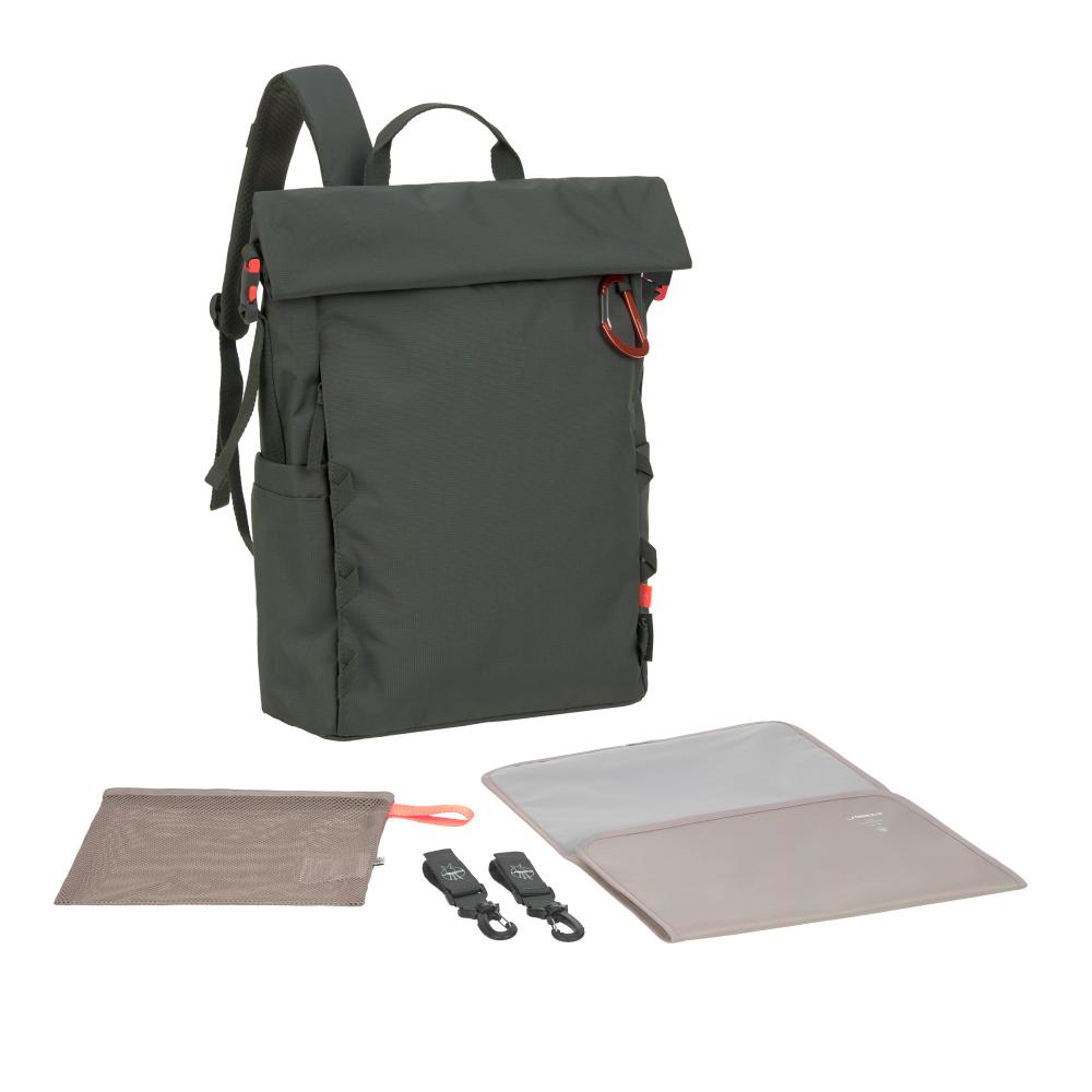Outdoor Rolltop Backpack - Dark Olive