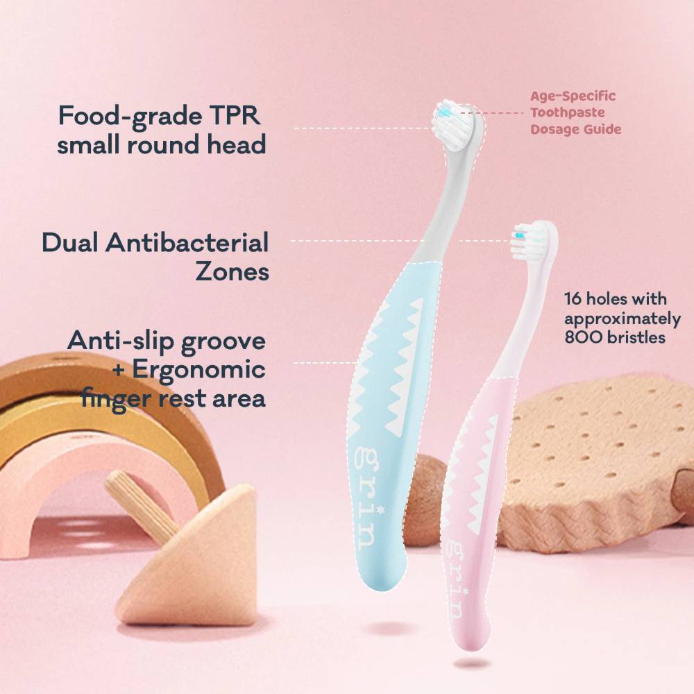 MilkyStart Toothbrush 6-24 months - Light Blue