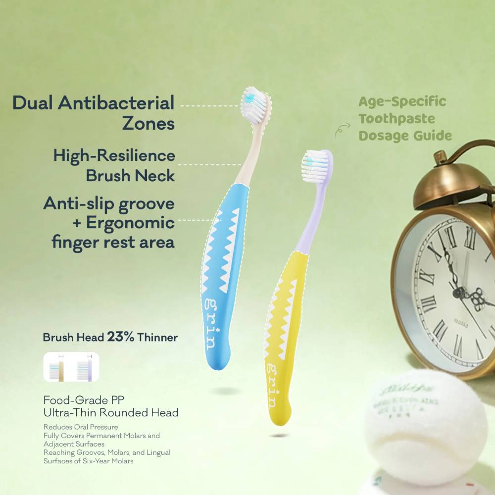 PowerSmile Toothbrush 5-7 years - Beige Blue