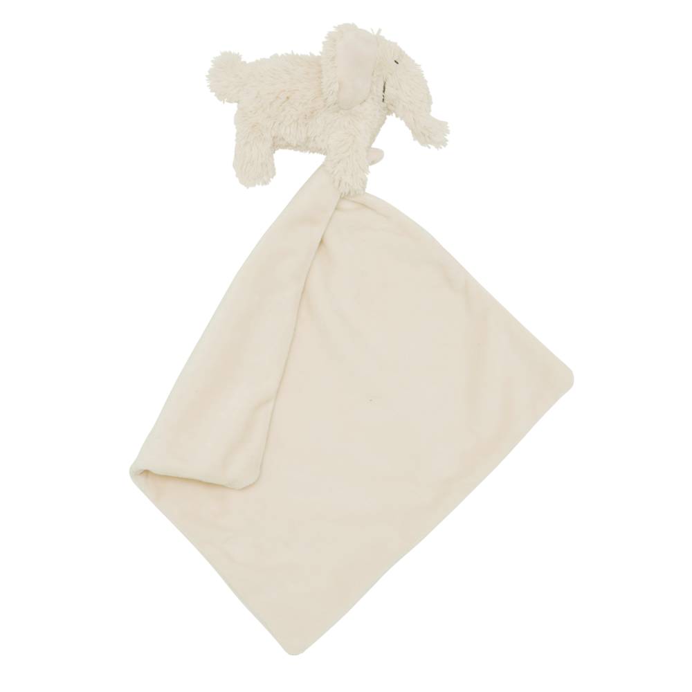 A cream Happy Horse Comforter with Blanket Ezzy Elephant on a white background. 