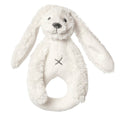 A white Happy Horse soft, cuddly Rabbit Rattle on a white background. 