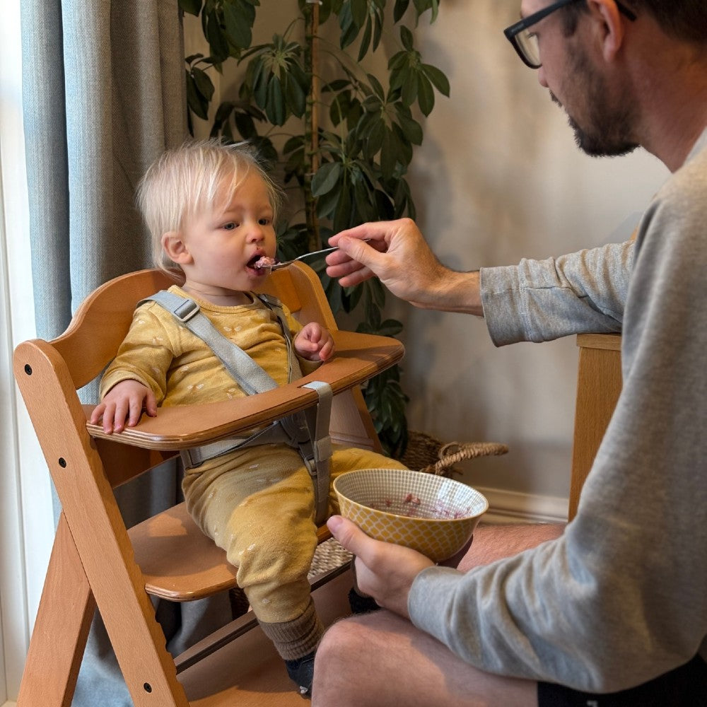 Alpha+ Wooden High Chair - Black