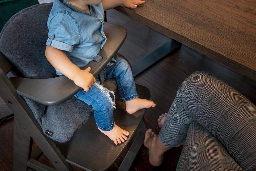 Alpha Cosy Select High Chair Insert - Jersey Charcoal