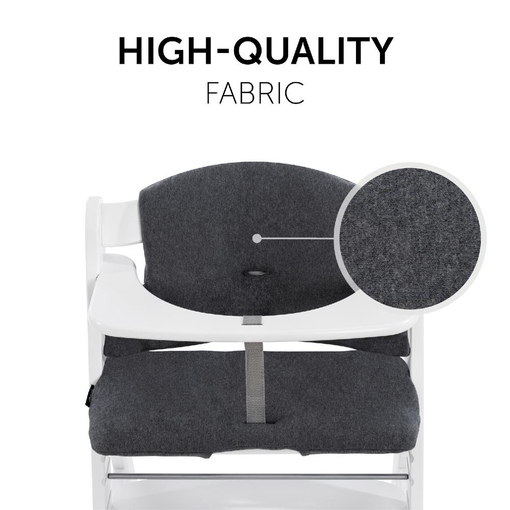 Alpha Cosy Select High Chair Insert - Jersey Charcoal