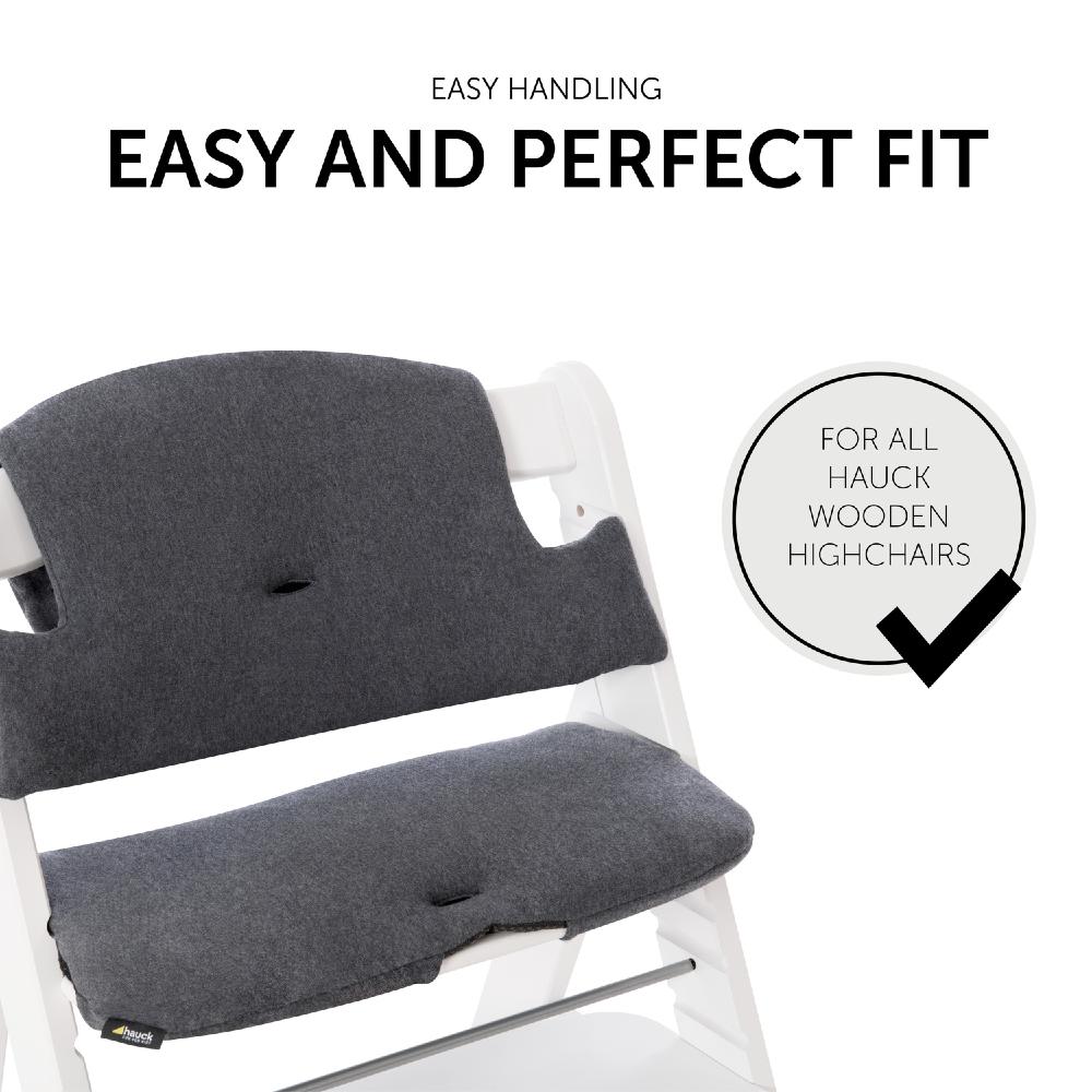 Alpha Cosy Select High Chair Insert - Jersey Charcoal